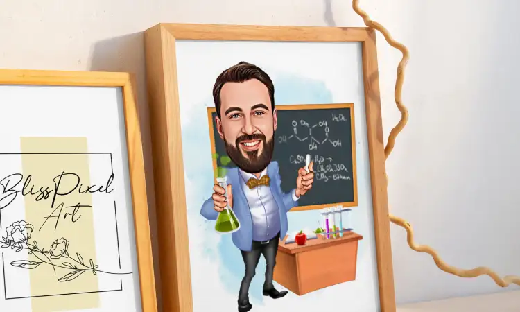 Karikatur wajah, Sumber: etsystatic.com