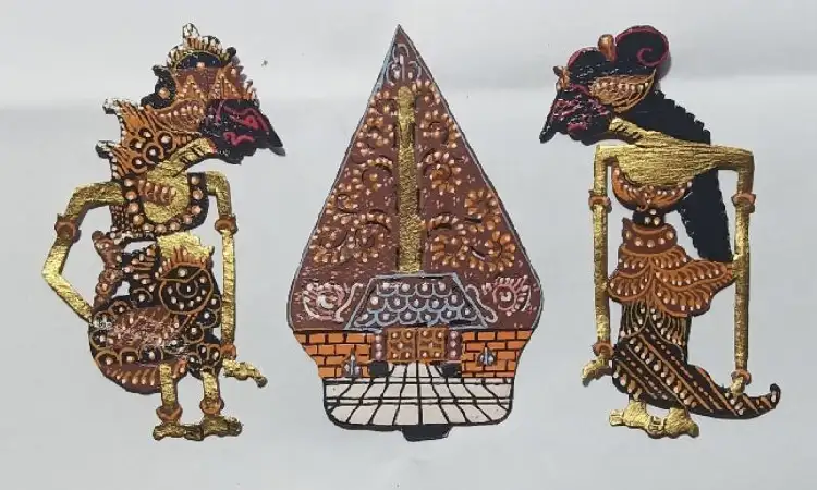 Miniatur wayang kulit, Sumber: shopee.co.id