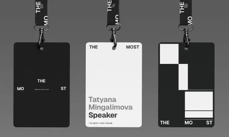 Desain ID card monokrom, Sumber: pinterest.com