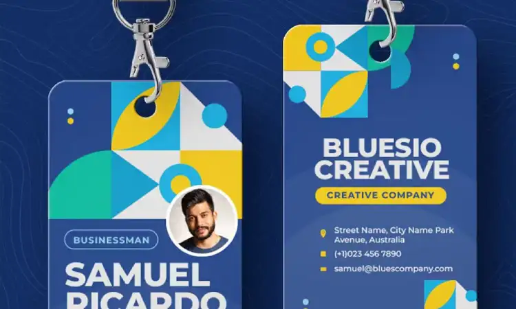 ID card geometric, Sumber: pinterest.com
